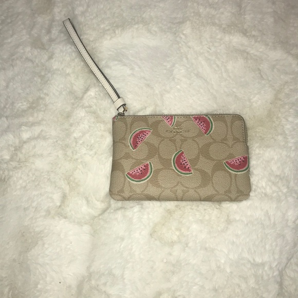 Coach Handbags - COACH Watermelon C’s Wristlet